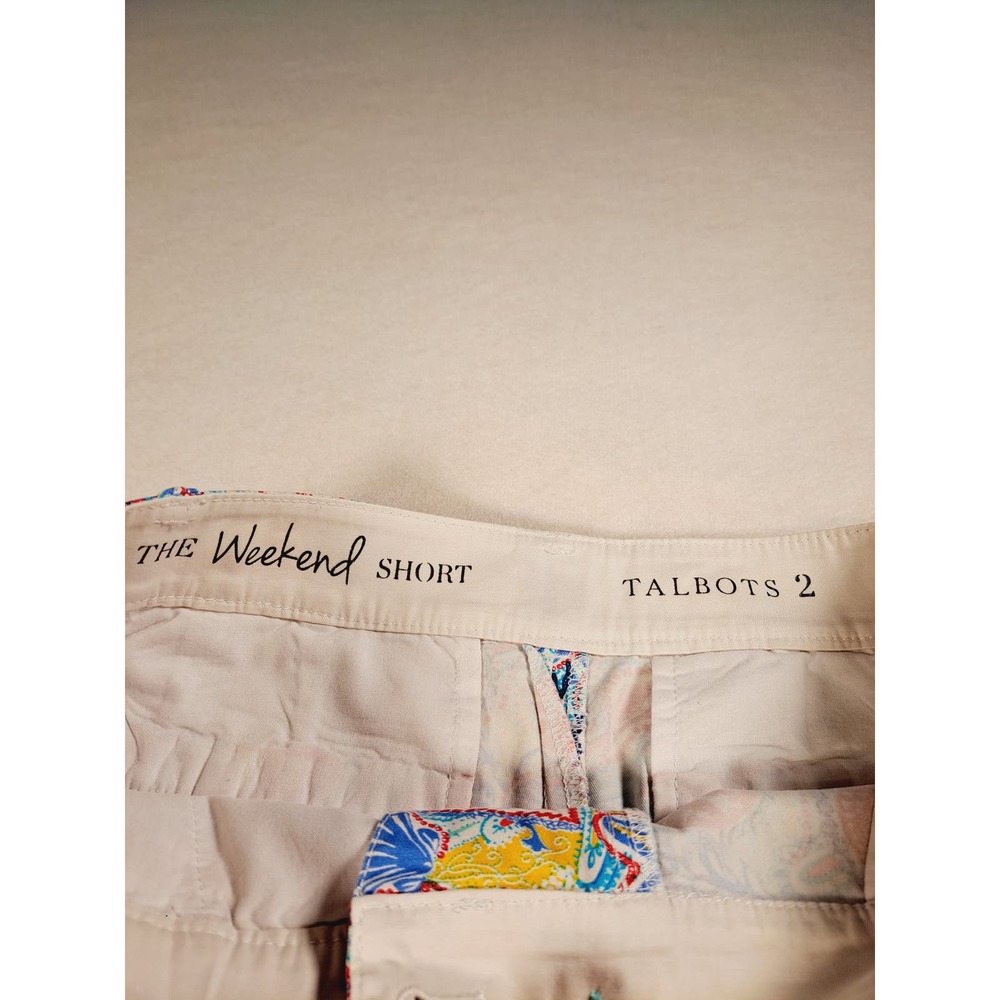 Talbots 2 The Weekend Short Women's Sea Design Shorts Small - Picture 6 of 7